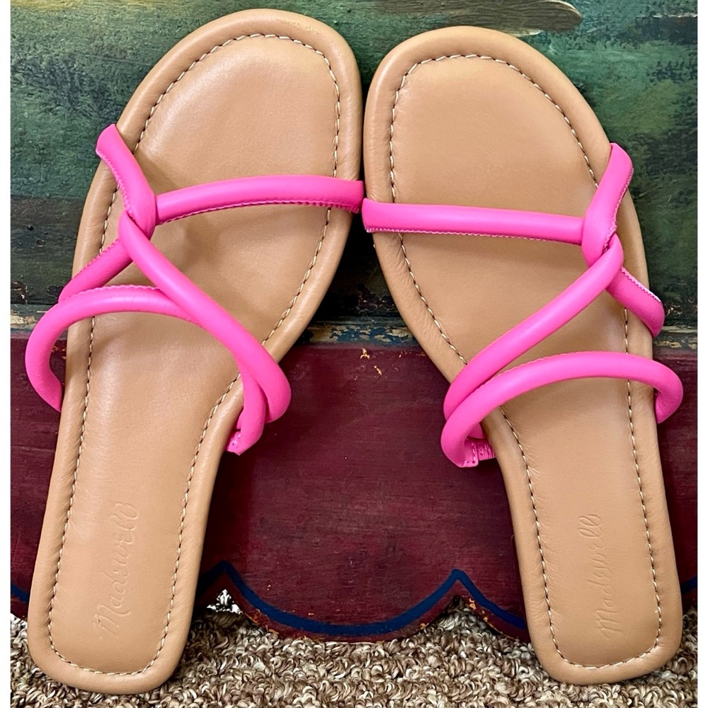 Madewell Bombe Leather Slides 8